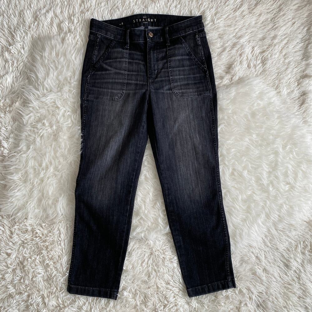 White House Black Market The Straight Crop Jeans, size 8